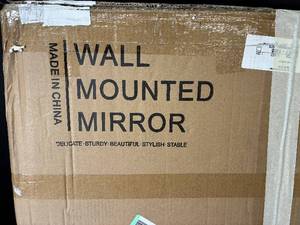 lot 31 image: Wall Mounted Mirror - Oval Frameless