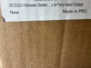 lot 36 image: Halloween Skeleton - DR DUDU - IndoorOutdoor