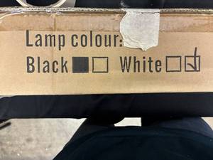 lot 75 image: Lamp - Black Finish