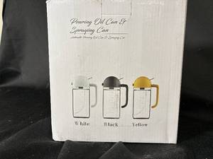 lot 86 image: Oil Pourer & Sprayer - 3-Color Set (White, Black, Yellow)