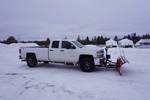 2015 Chevy 2500 HD Extended Cab 4 x 4 Pickup Truck With 8' Hiniker Snow Plow