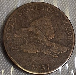 lot 5 image: 1857 Flying Eagle Small Cent