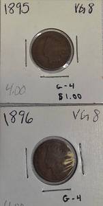 1895 & 1896 Indian Head Small Cents