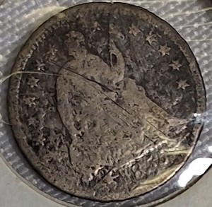 lot 26 image: 1855-O Seated Liberty Half Dime, Arrows, Variety 3