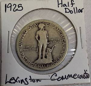 lot 57 image: 1925 Lexington Commemorative Half Dollar