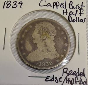 1839 Capped Bust Half Dollar