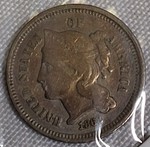 1868 Three-Cent Nickel