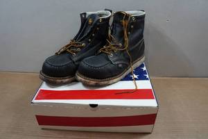 lot 17 image: Thorogood Mens 6 Black American Heritage Series Work Boots - Size 10.5