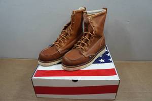 lot 18 image: Thorogood Mens 8 Tobacco America Heritage Series Work Boots - Size 9