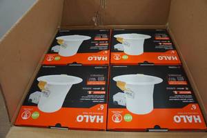 lot 158 image: 4 Halo 6 Canless Downlights