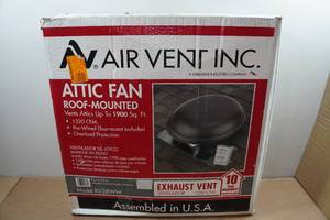 lot 168 image: Air Vent Inc Roof Mounted Attic Fan