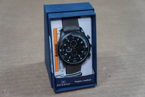 lot 182 image: George Vegan Leather Chronograph Wristwatch