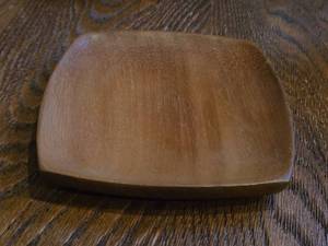 lot 881 image: 6 Handmade Acacia Wood Serving Plate  Genuine Taverneau by Weisser Ralph (Haiti) 350A
