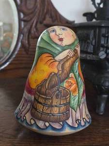 lot 917B image: Folk Art Roly Poly Tilting Doll by Sovak (Russia)