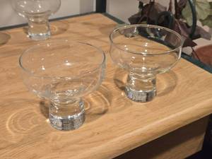 lot 967 image: Lot of (2) Vintage 1960s Danish Candleholder ReplacementSpare Glass
