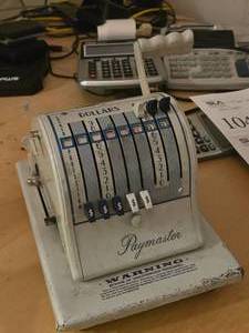lot 1044 image: Vintage Paymaster Check Payer