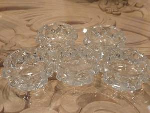 lot 1025 image: Lot of (5) Glass Candleholders