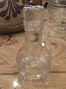 lot 1026 image: Special Crystal Handblown Glass Decanter by Randsfjord Glassverk (Norway)