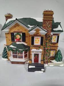 lot 93 image: Department 56 2000 Holly Lane Original Snow Village (1999)
