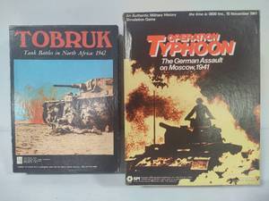 lot 76 image: Tobruk & Operation Typhoon Vintage War Board Games