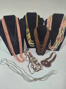 lot 60 image: Assorted Lot of Beaded Necklaces