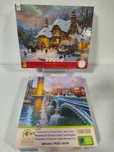 lot 86 image: Two Large Puzzles (2000pc & 1500pc)