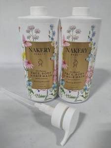 lot 82 image: Two Bottles Nakery Skin Renew Face, Body & Hair Wash (1L) New