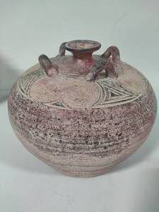 lot 98 image: Terra Cotta Redware Pottery Vase