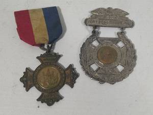 Maneuvers Medal (Fort Benj. Harrison) & 39th National Encampment Medals (1906)