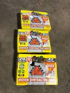 lot 30 image: Lot of Trash Bags Customer Returns See  Pictures