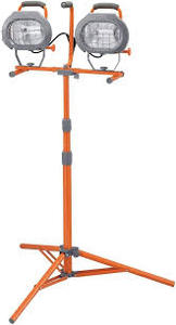 lot 38 image: HDX 1200-Watt Halogen Tripod Work Light  Customer Returns See  Pictures