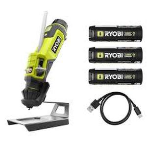 lot 40 image: RYOBI USB Lithium Glue Pen Kit with 2.0 Ah USB Lithium Battery and Charging Cable  Customer Returns See  Pictures