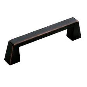 lot 64 image: Lot of Amerock Blackrock 3-34 in. (96mm) Modern Black Bronze Arch Cabinet Pull  Customer  Returns See Pictures