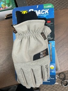 lot 49 image: Mechanix Wear 2 Pack Insulated Durahide Cold Work Winter Gloves - MSRP $30