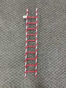 lot 81 image: Candy Striped 4 Foot Ladder