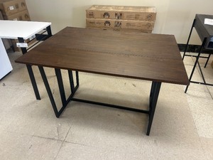lot 88 image: Walker Edison 47 Modern Drop-Leaf Dining Table - MSRP $495