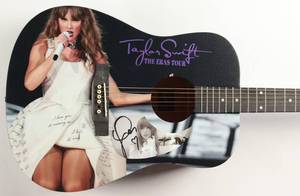lot 5 image: Taylor Swift Signed Eras Tour 41 Acoustic Guitar (JSA)