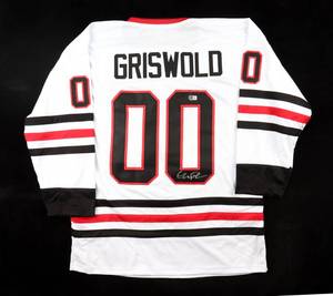 lot 8 image: Chevy Chase Signed Christmas Vacation Clark Griswold Jersey (Beckett)