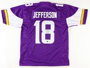 lot 10 image: Justin Jefferson Signed Jersey (Beckett)