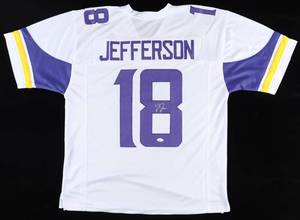 lot 11 image: Justin Jefferson Signed Jersey (JSA)