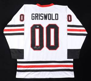 lot 21 image: Chevy Chase Christmas Vacation Clark Griswold Signed Jersey