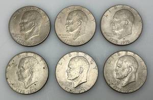 lot 15 image: 1776-1976 D Bicentennial Eisenhower One Dollar Coins