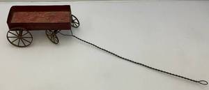 lot 145 image: Vintage Miniature Express Wagon Pull Toy 10 Without Handle