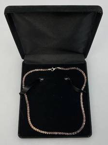lot 154 image: Milor Rosetone Marked Milor  925 Italy Necklace 20 With Case 24.57 Grams