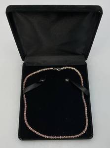 lot 157 image: Milor Rosetone Marked Milor  925 Italy Necklace 20 With Case 24.27 Grams