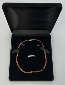 lot 160 image: Milor Rosetone Marked Milor  925 Italy Necklace 15 With Case 18.20 Grams