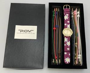lot 163 image: Vintage P.O.V. Watch With Changeable Bands In Original Box (New Old Stock)