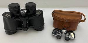 lot 175 image: Vintage Miniature Corona 6x15 Binoculars With Case & Bushnell Sportview 7x35 Binoculars
