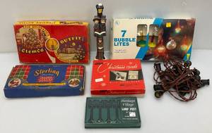 lot 180 image: Misc. Vintage Christmas Items Including Bubble Lights And More