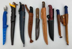 lot 186 image: Misc. Fillet Knives Including Ipco Sweden, Kershaw And More